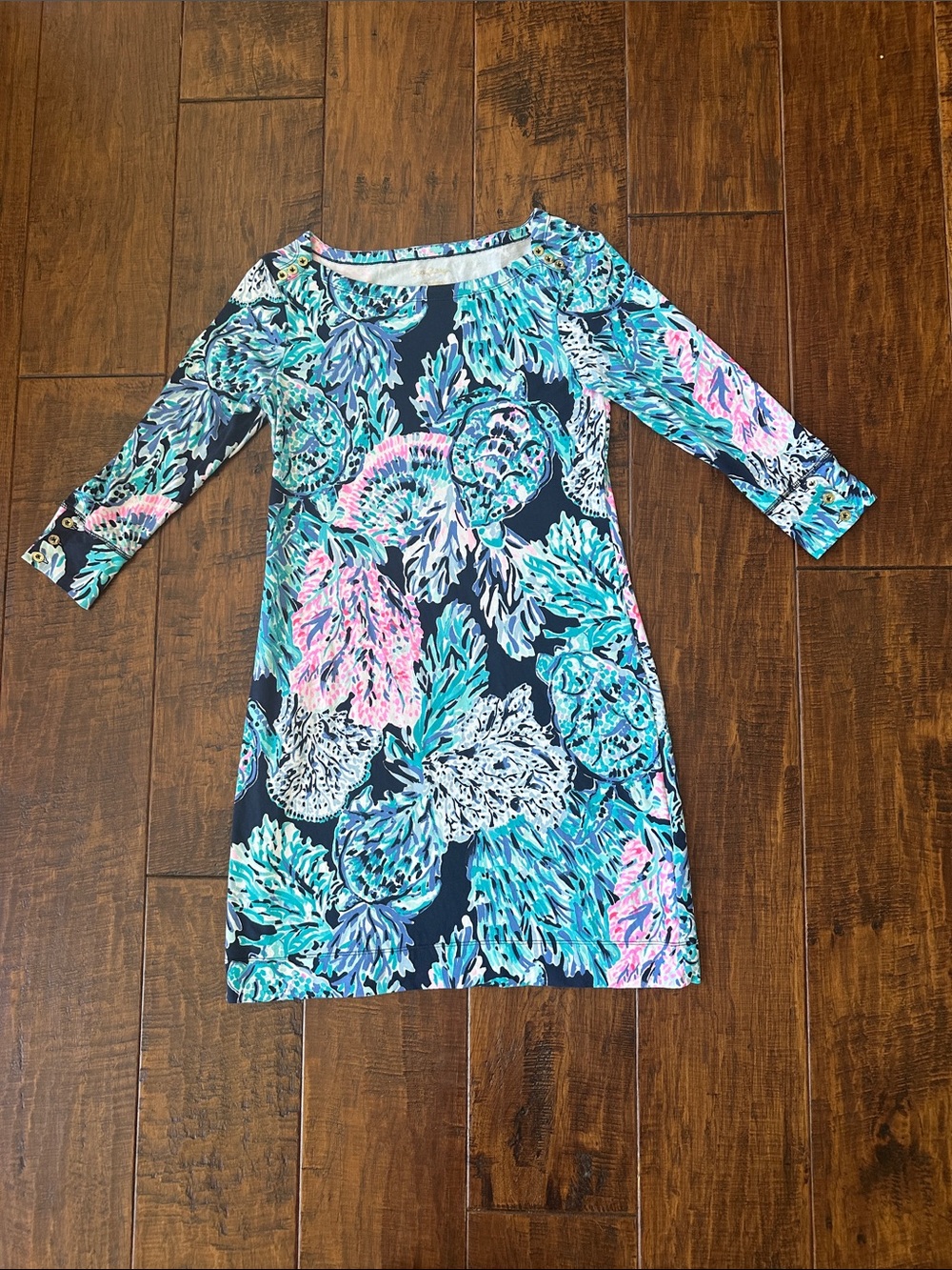 Lilly Pulitzer Sophie Dress in High Tide Navy Party In Paradise Size Small